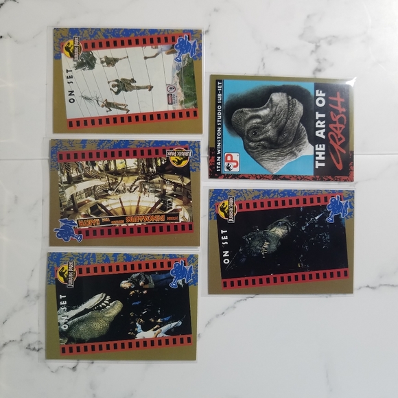 Vintage JP Topps Trading Cards Lot of 12 Jurassic Park Movie Cards Lot# 9 - Picture 5 of 10